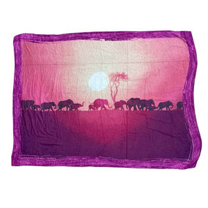 roda silk modal blend Purple Elephant Silhouette xl scarf wrap